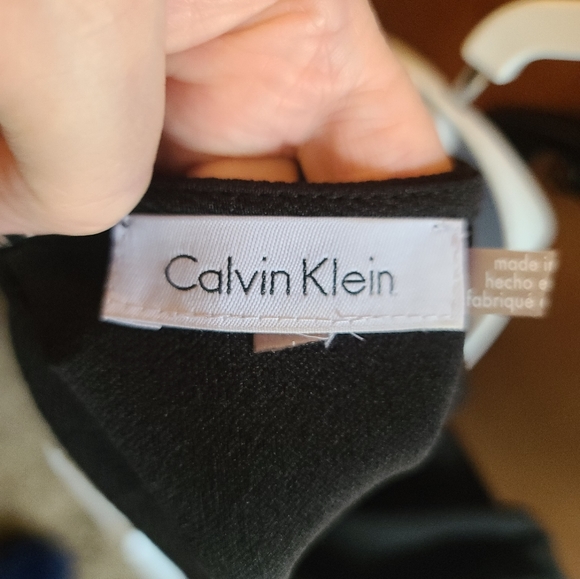 Calvin Klein black keyhole neckline tunic szM - Picture 6 of 7